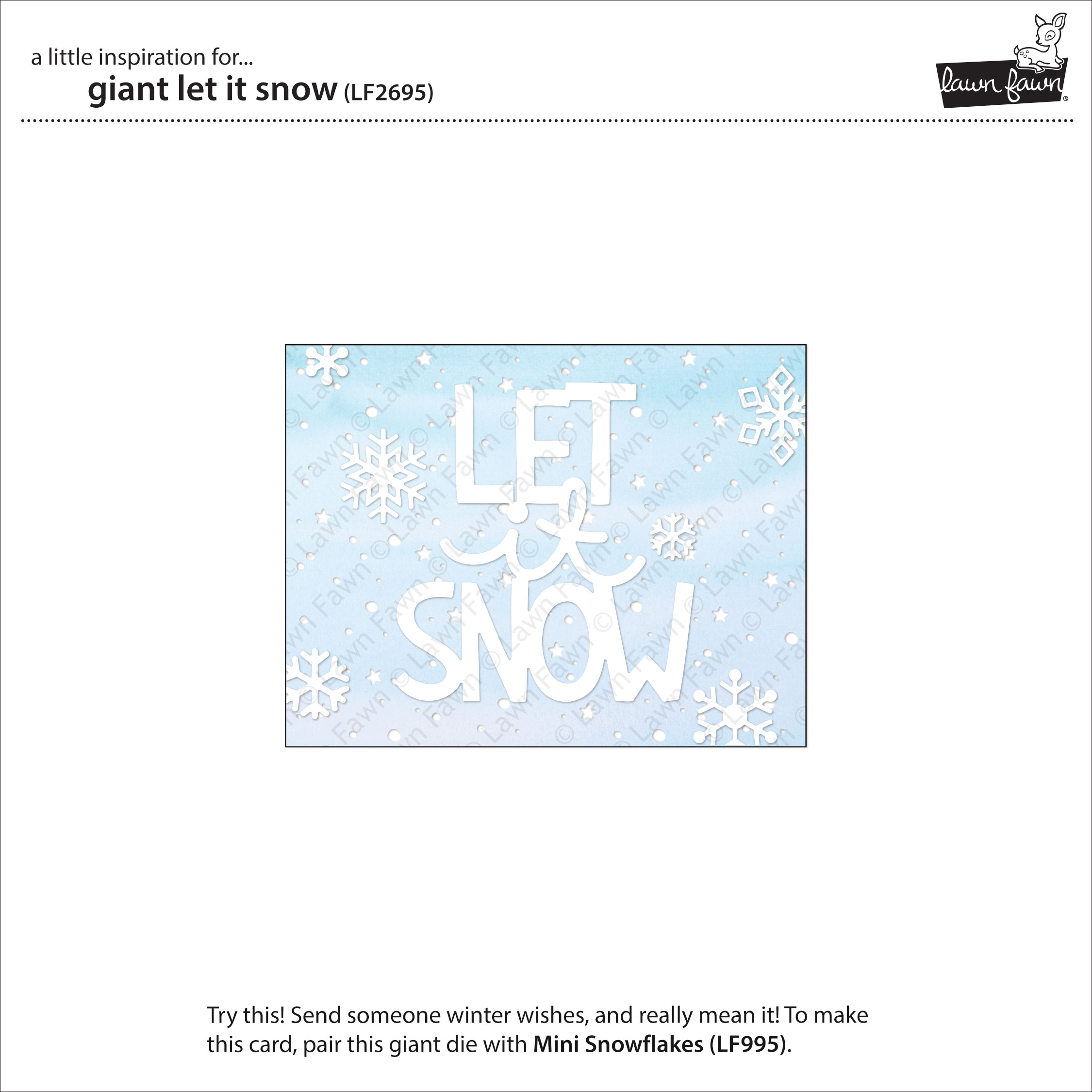 Giant Let It Snow - Lawn Cuts Giant Let It Snow - Lawn Cuts