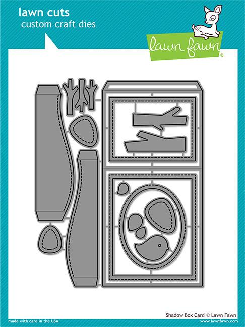Shadow Box Card- lawn cuts