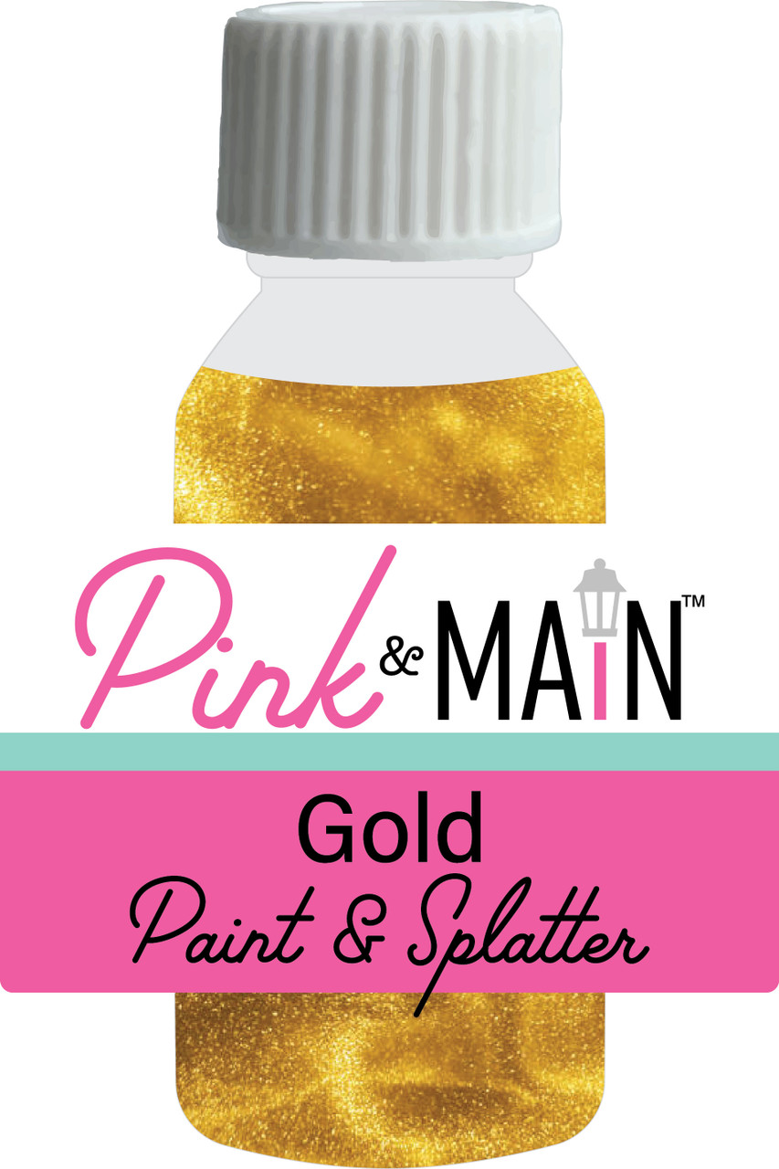 Gold Paint & Splatter 