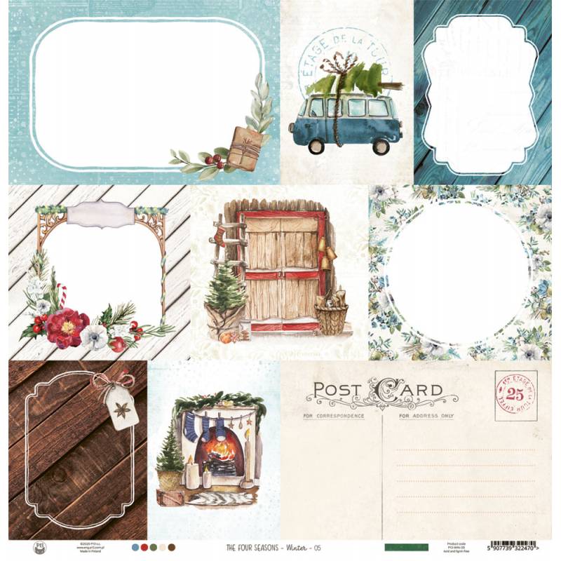 Paper 05 - The Four Seasons - Winter - 12â€œx12"