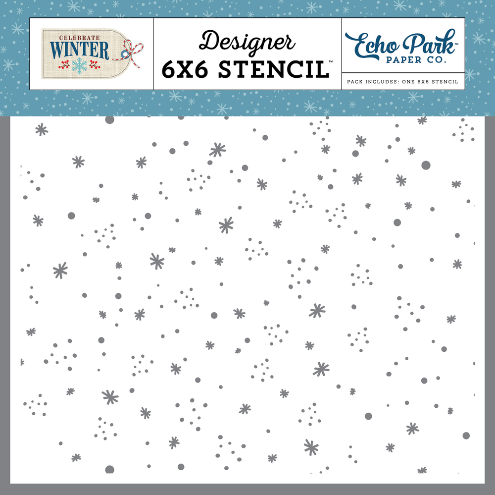 Winter Night - Stencil - Celebrate Winter - Echo Park Winter Night - Stencil - Celebrate Winter - Echo Park