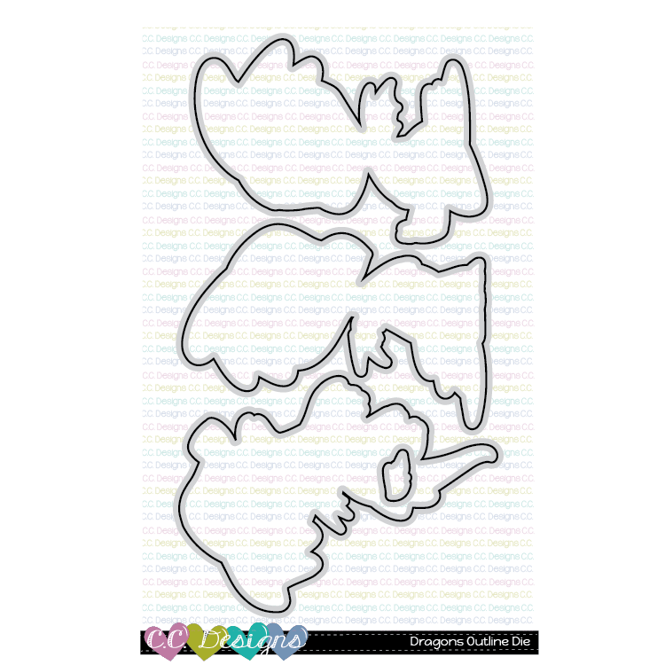 Dragons - Outline Metal Die