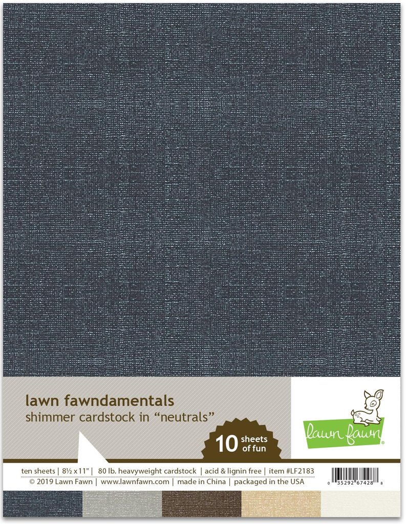 Neutrals - Shimmer Cardstock - Lawn Fawn Neutrals - Shimmer Cardstock - Lawn Fawn