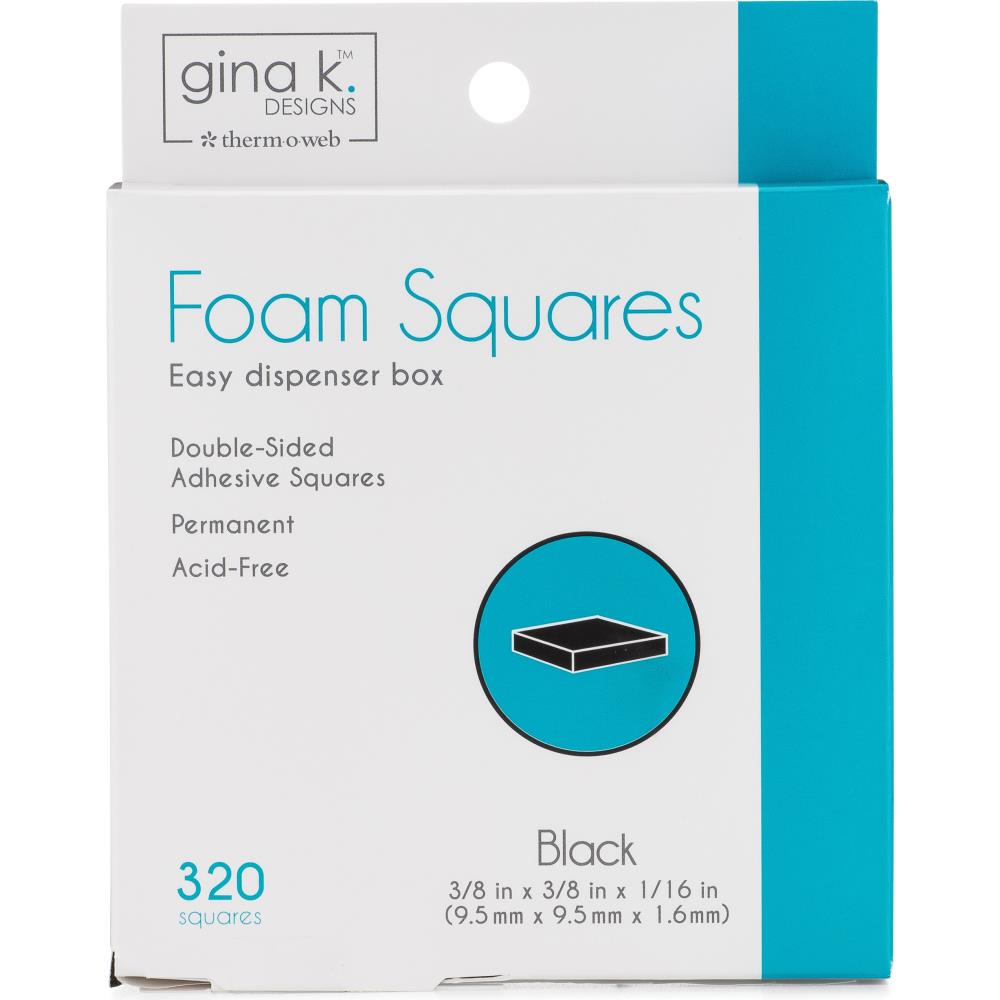 Foam Squares - Black - Gina K Designs