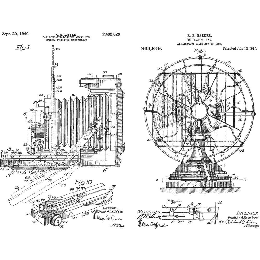 Inventor #8 - Tim Holtz Cling Stamps Inventor #8 - Tim Holtz Cling Stamps