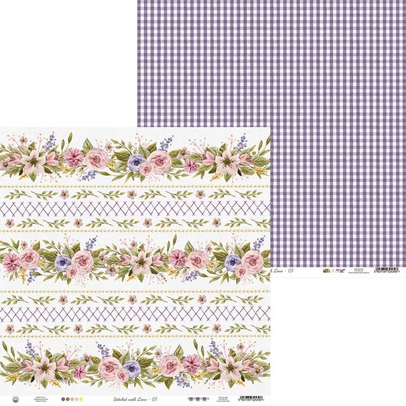 Paper 03 - 12"x12" - Stitched with Love Paper 03 - 12"x12" - Stitched with Love