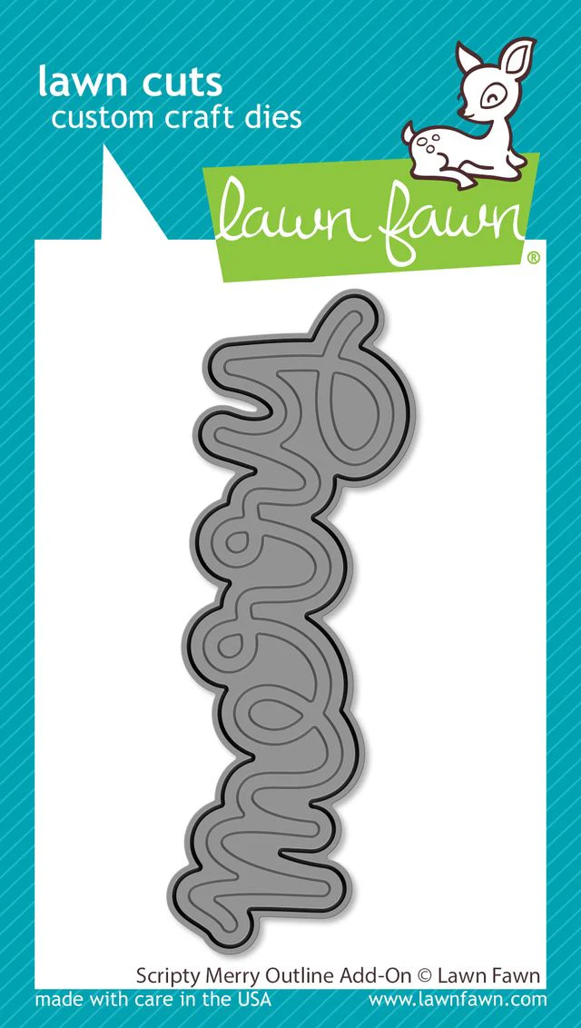 Scripty Merry Outline Add-On - Lawn Cuts