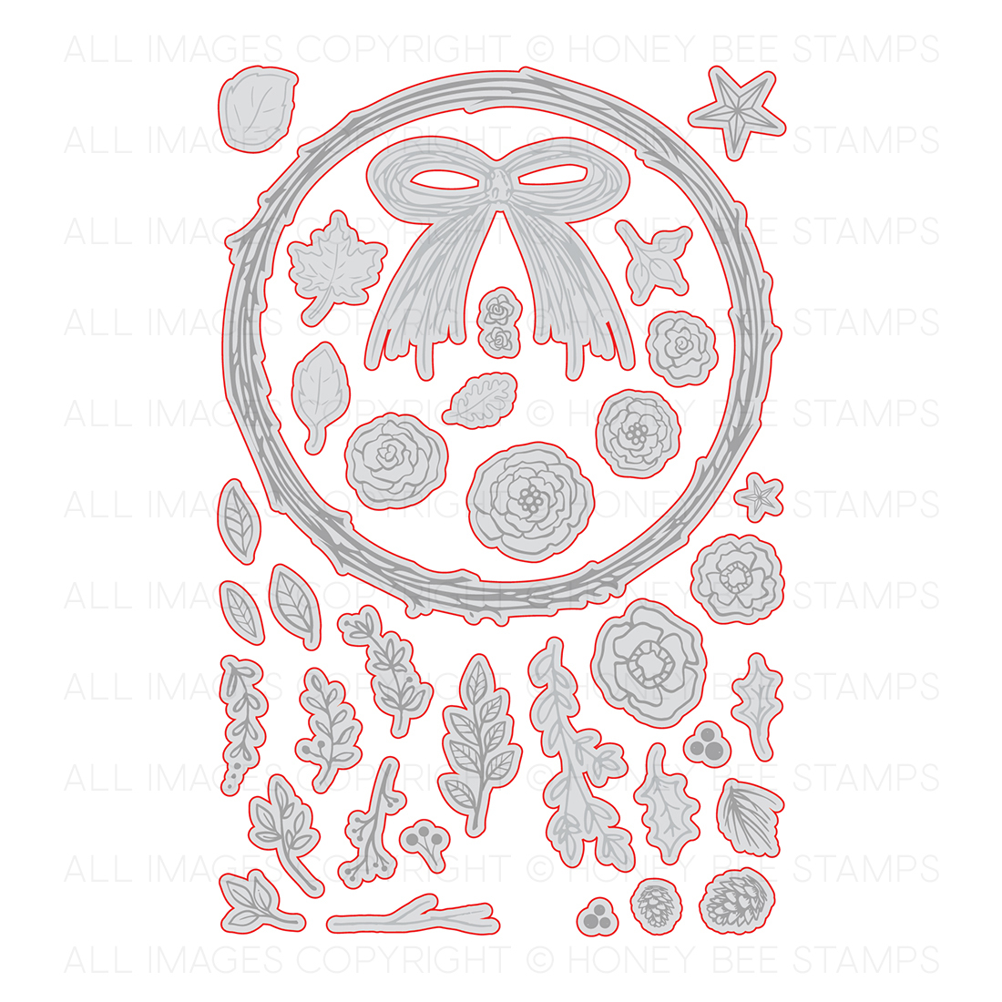 Country Wreath - Honey Cuts Country Wreath - Honey Cuts