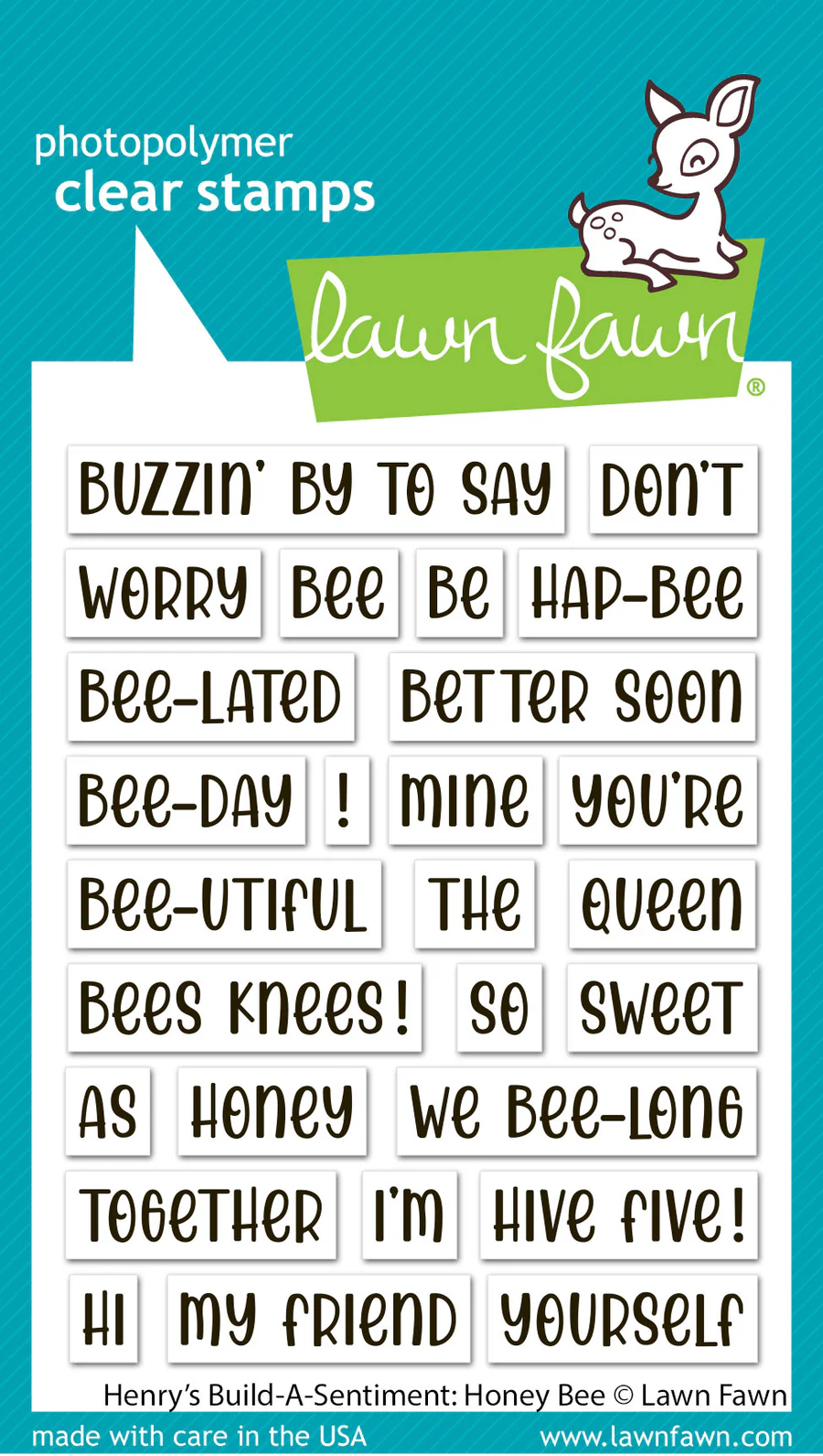 Henry's Build-A-Sentiment: Honey Bee Henry's Build-A-Sentiment: Honey Bee