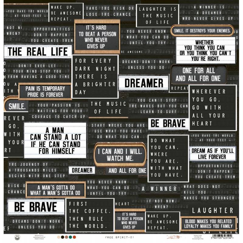 Paper 01 - 12â€œx12" - Free Spirit