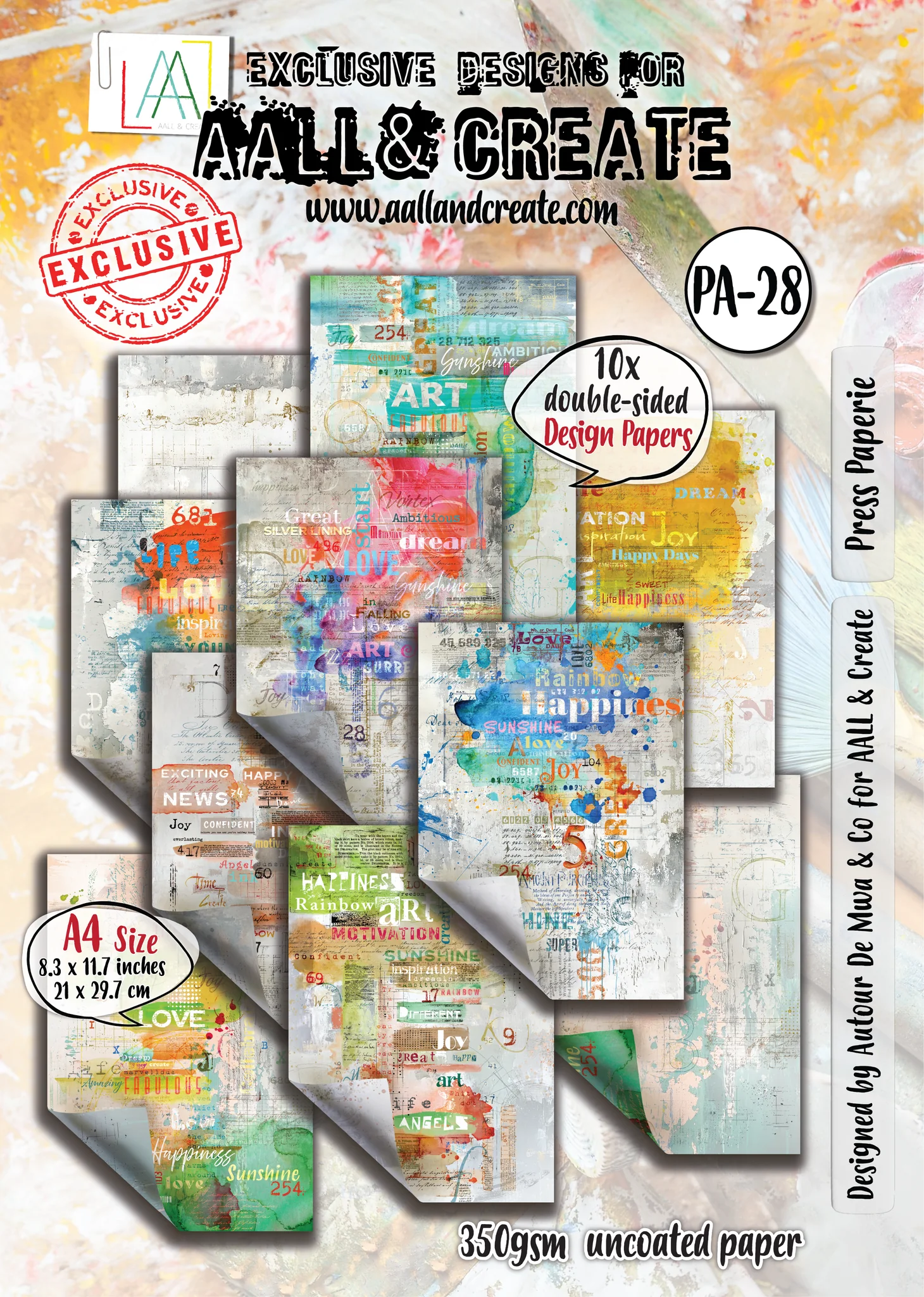 Press Paperie - #28 - A4 Design Paper Press Paperie - #28 - A4 Design Paper