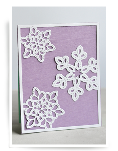 Shimmer Snowflake Frame - Layer A