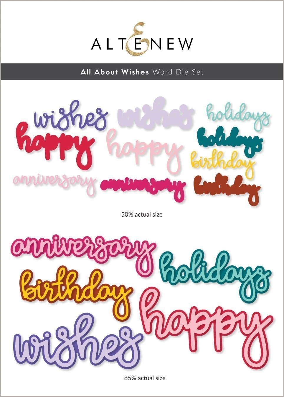 All About Wishes Word - Die Set