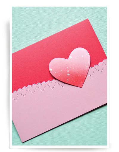 Dainty Stitched Heart Border