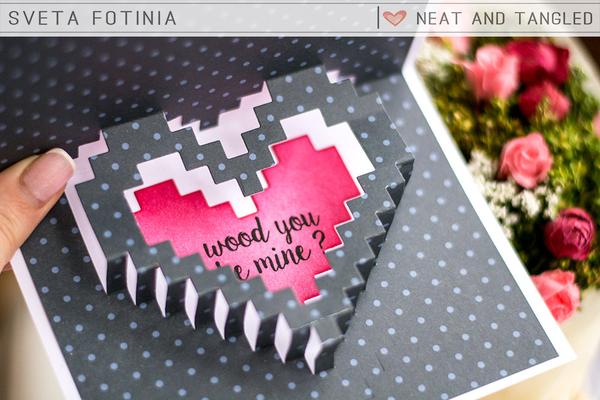Pixelated Heart - Nice and Neat Dies Pixelated Heart - Nice and Neat Dies