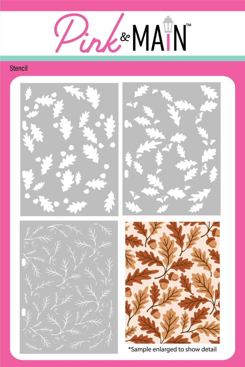 Leaves and Acorns - Stencils (Set of 4)