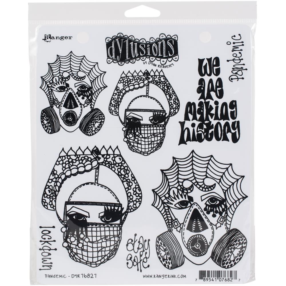Pandemic - Dyan Reaveley's Dylusions Cling Stamp