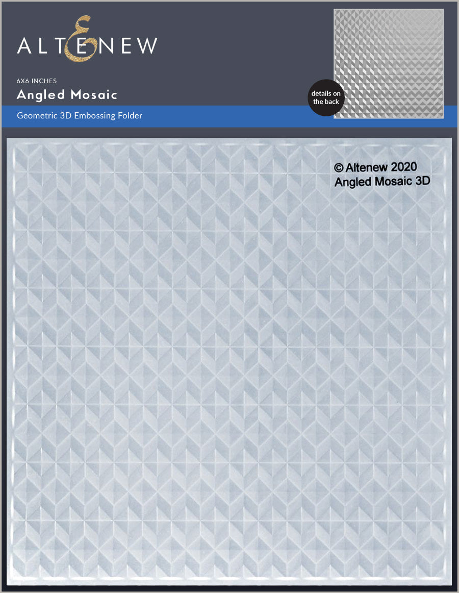 Angled Mosaic - 3D Embossing Folder