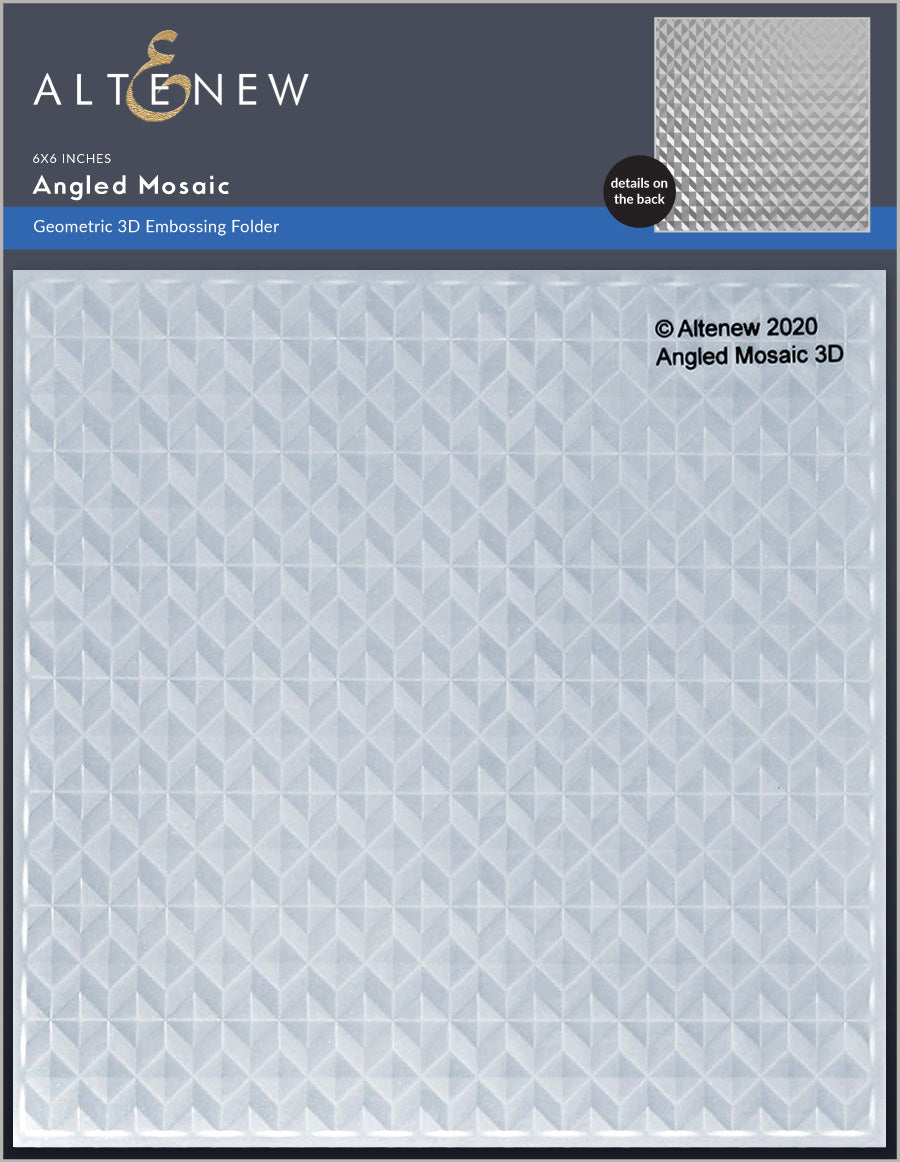 Angled Mosaic - 3D Embossing Folder Angled Mosaic - 3D Embossing Folder