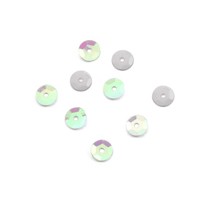 Pailletten in Weiß irisierend - 5mm Pailletten in Weiß irisierend - 5mm