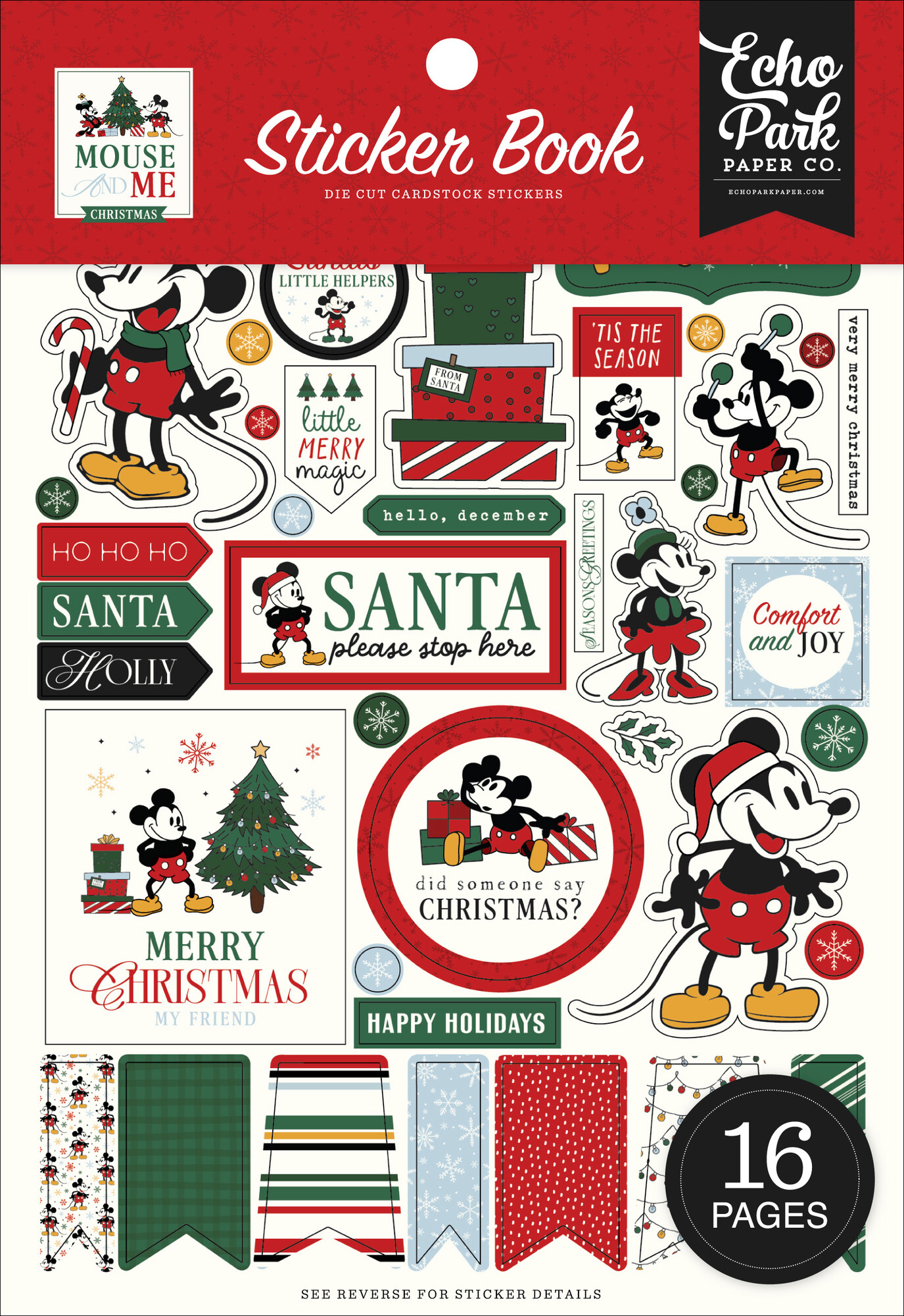 Sticker Book - Mouse And Me Christmas - Echo Park