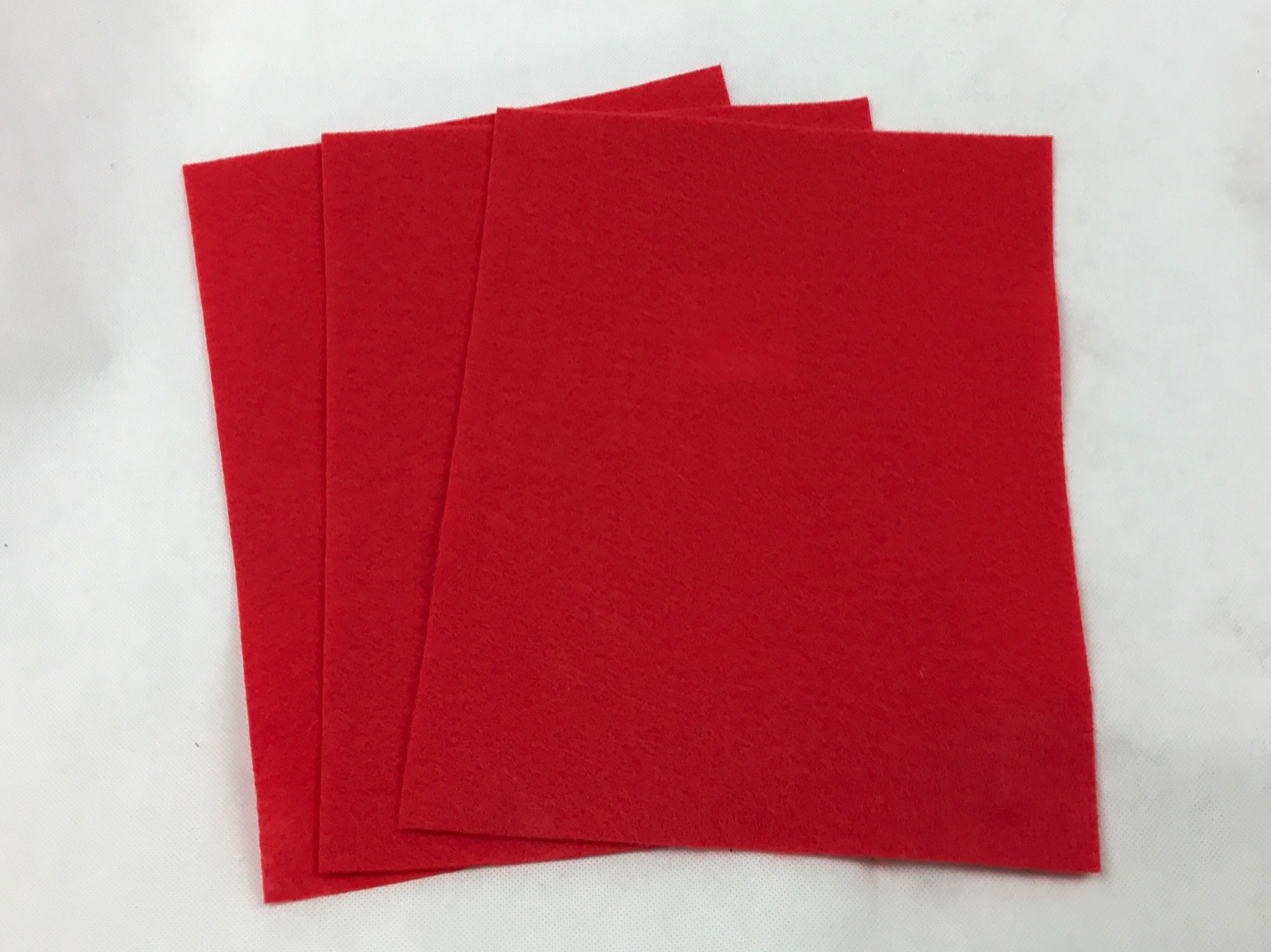 Filzplatte in Rot