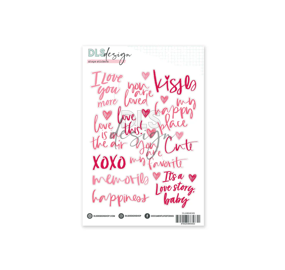 Contour Word Stickers - On Cloud Nine Contour Word Stickers - On Cloud Nine