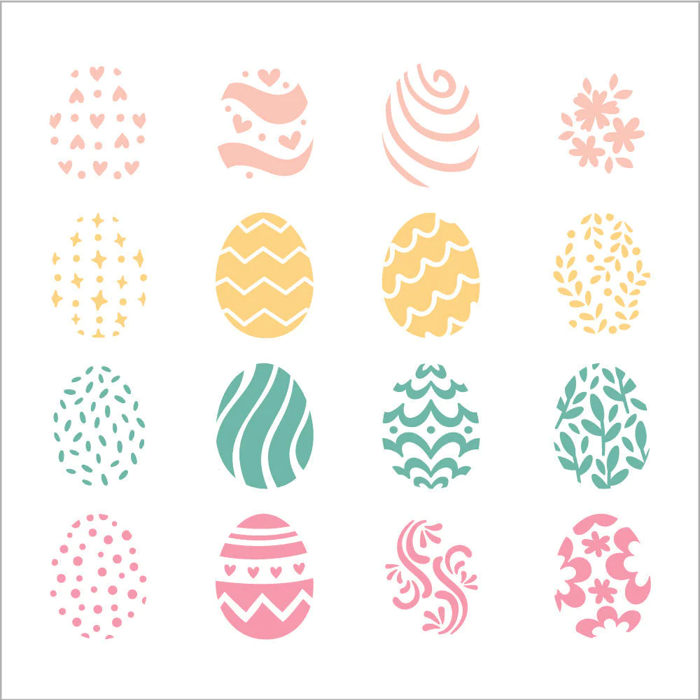 Easter Eggs - Coordinating Stencil