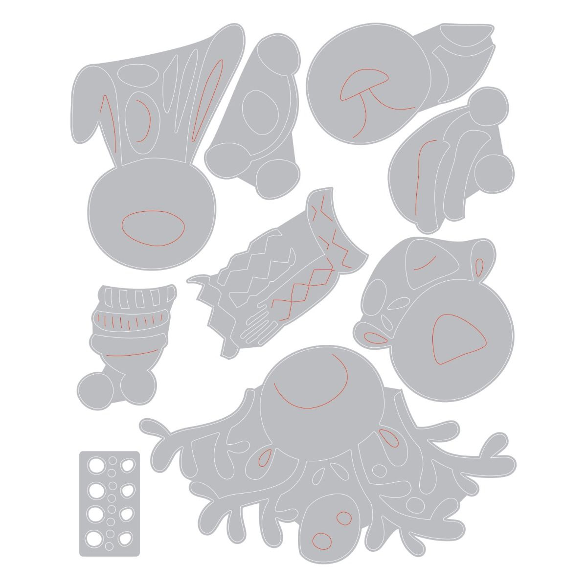 Winter Critters - Sizzix Thinlits Dies By Tim Holtz