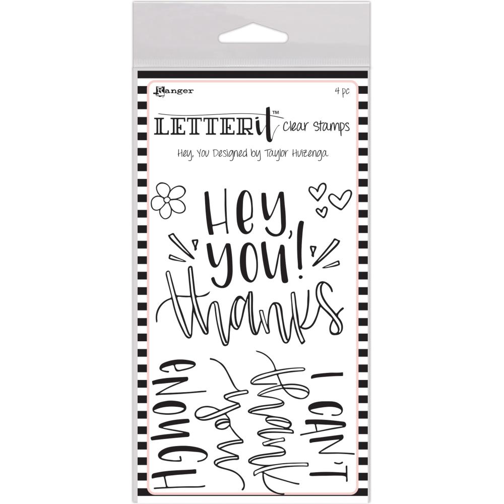 Hey You - Ranger Letter It Clear Stamp Set