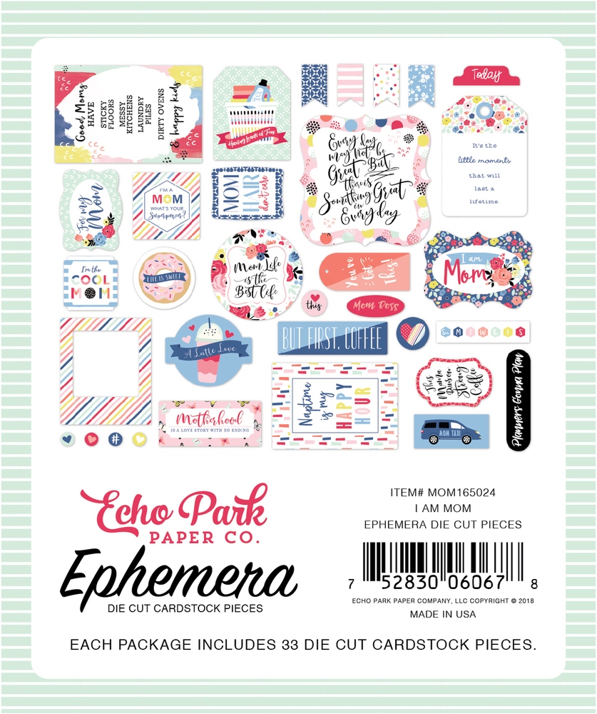 Ephemera - I am Mom - Echo Park Ephemera - I am Mom - Echo Park