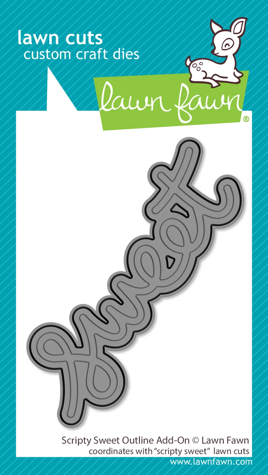 Scripty Sweet - Outline Add-On - Lawn Cuts Scripty Sweet - Outline Add-On - Lawn Cuts