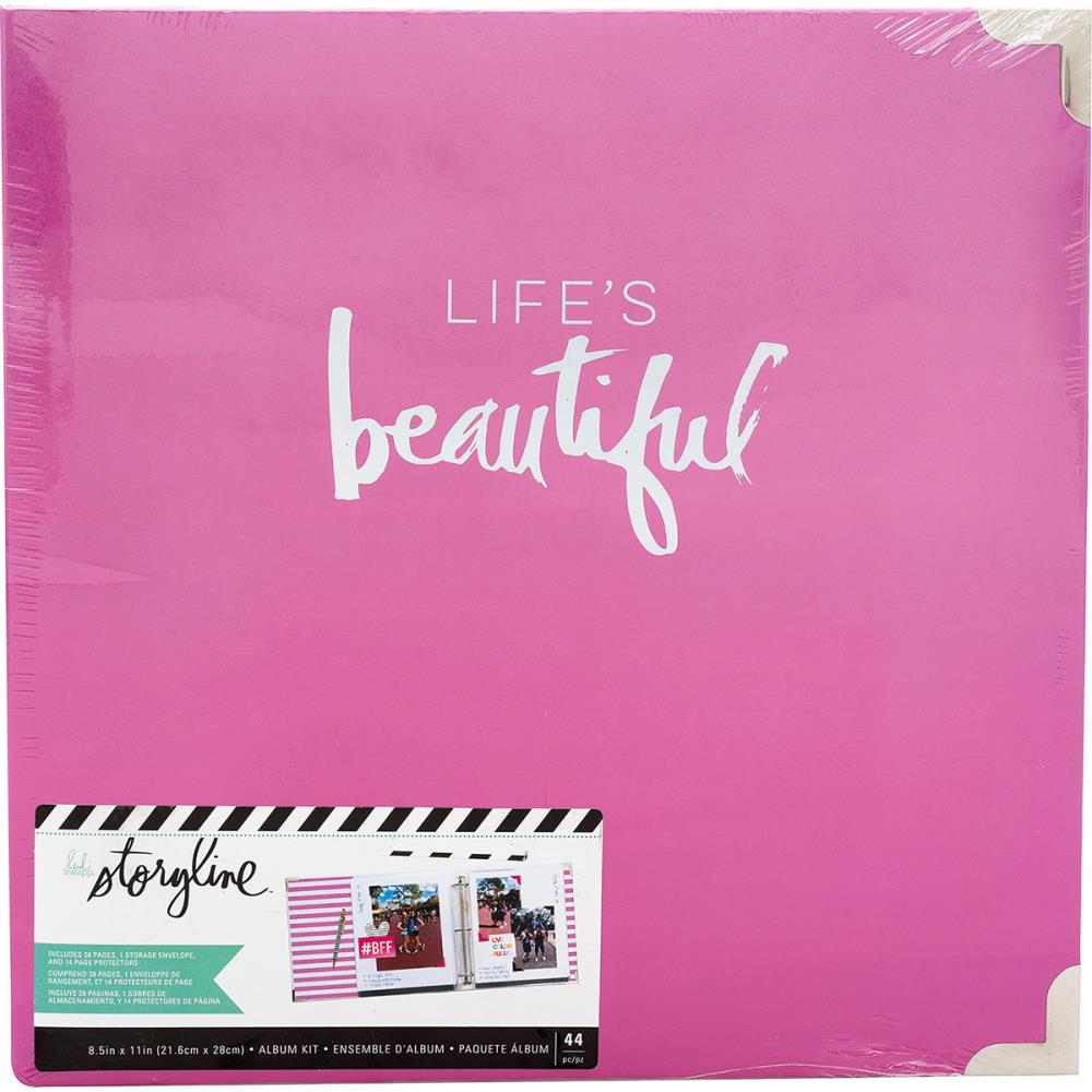 Life's Beautiful -  Storyline2 D-Ring Album - Heidi Swapp - 8.5"X11"