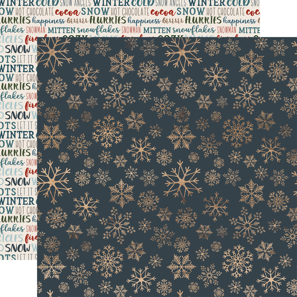 Icy Snowflakes - Let it Snow - Carta Bella Icy Snowflakes - Let it Snow - Carta Bella