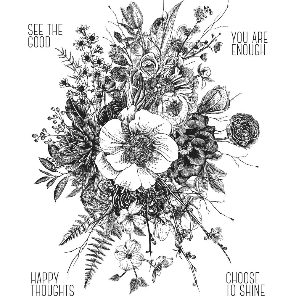 Glorious Garden - Tim Holtz Cling Stamps