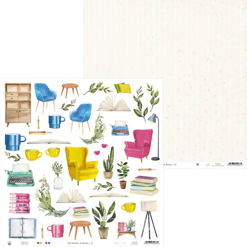 Paper 07 - 12"x12" - The Garden of Books Paper 07 - 12"x12" - The Garden of Books
