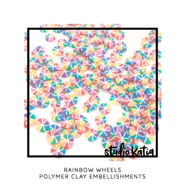 Rainbow Wheels Polymer Clay - Studio Katia