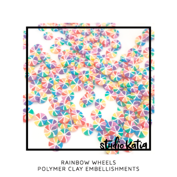 Rainbow Wheels Polymer Clay - Studio Katia Rainbow Wheels Polymer Clay - Studio Katia
