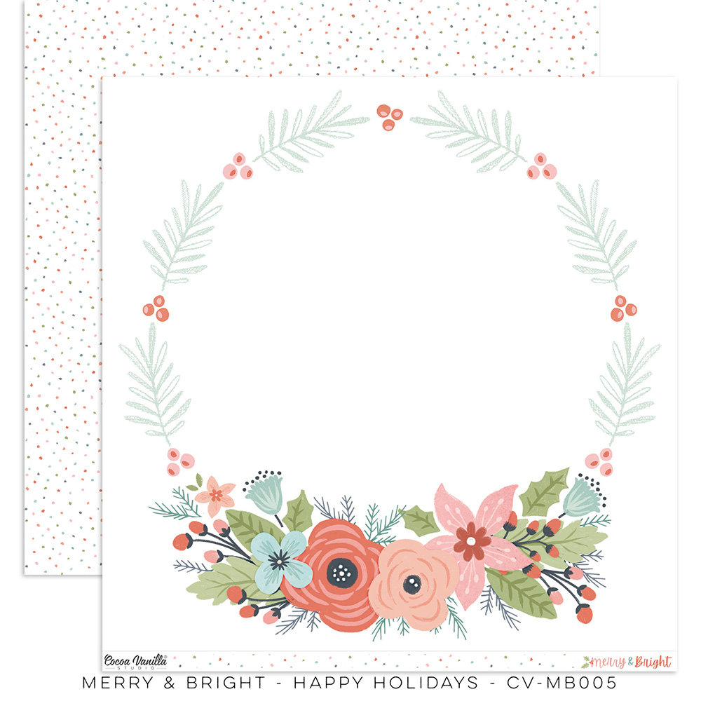 Happy Holidays - Paper - MERRY & BRIGHT - Joy To The World