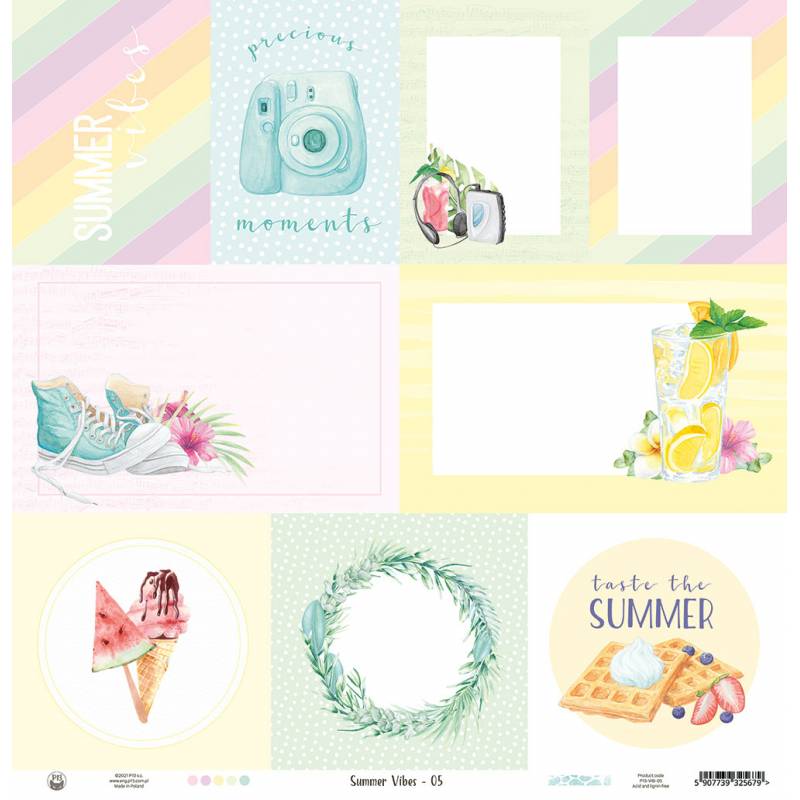 Paper 05 - 12"x12" - Summer Vibes