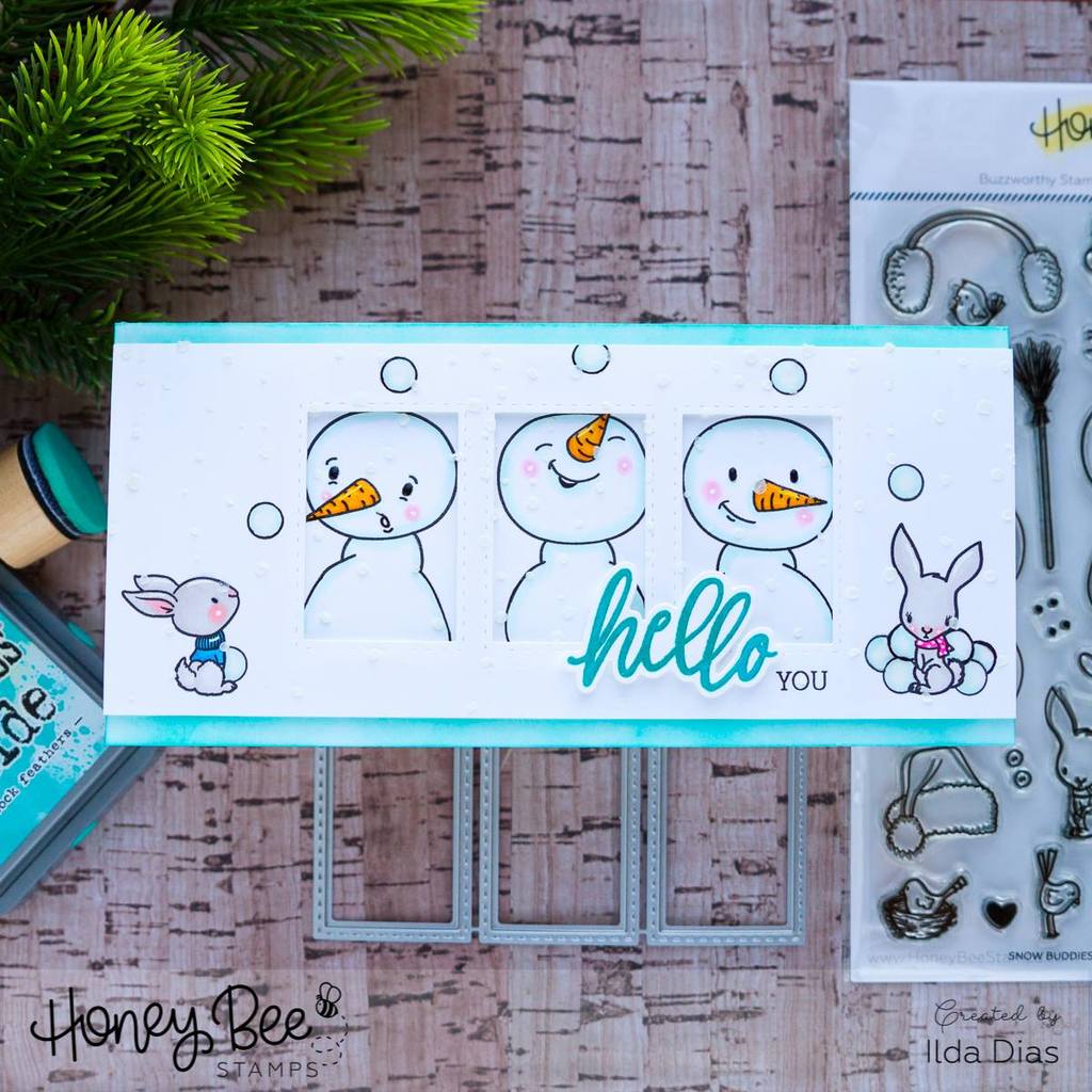 Rectangle Windows Trio - Honey Cuts