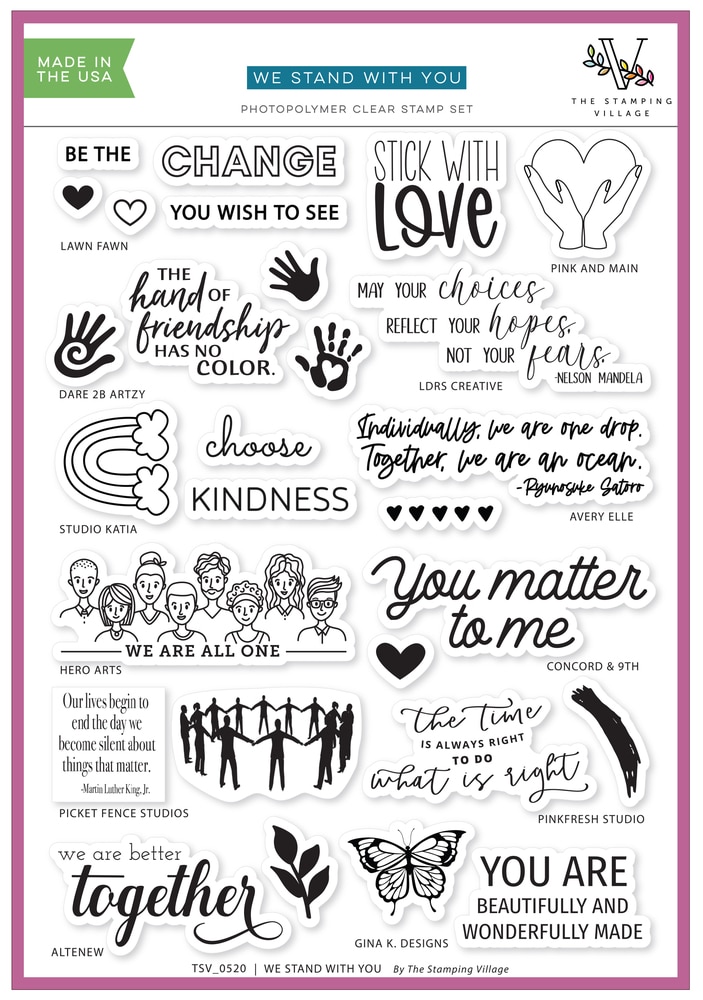 We Stand With You - The Stamping Village 2020 We Stand With You - The Stamping Village 2020