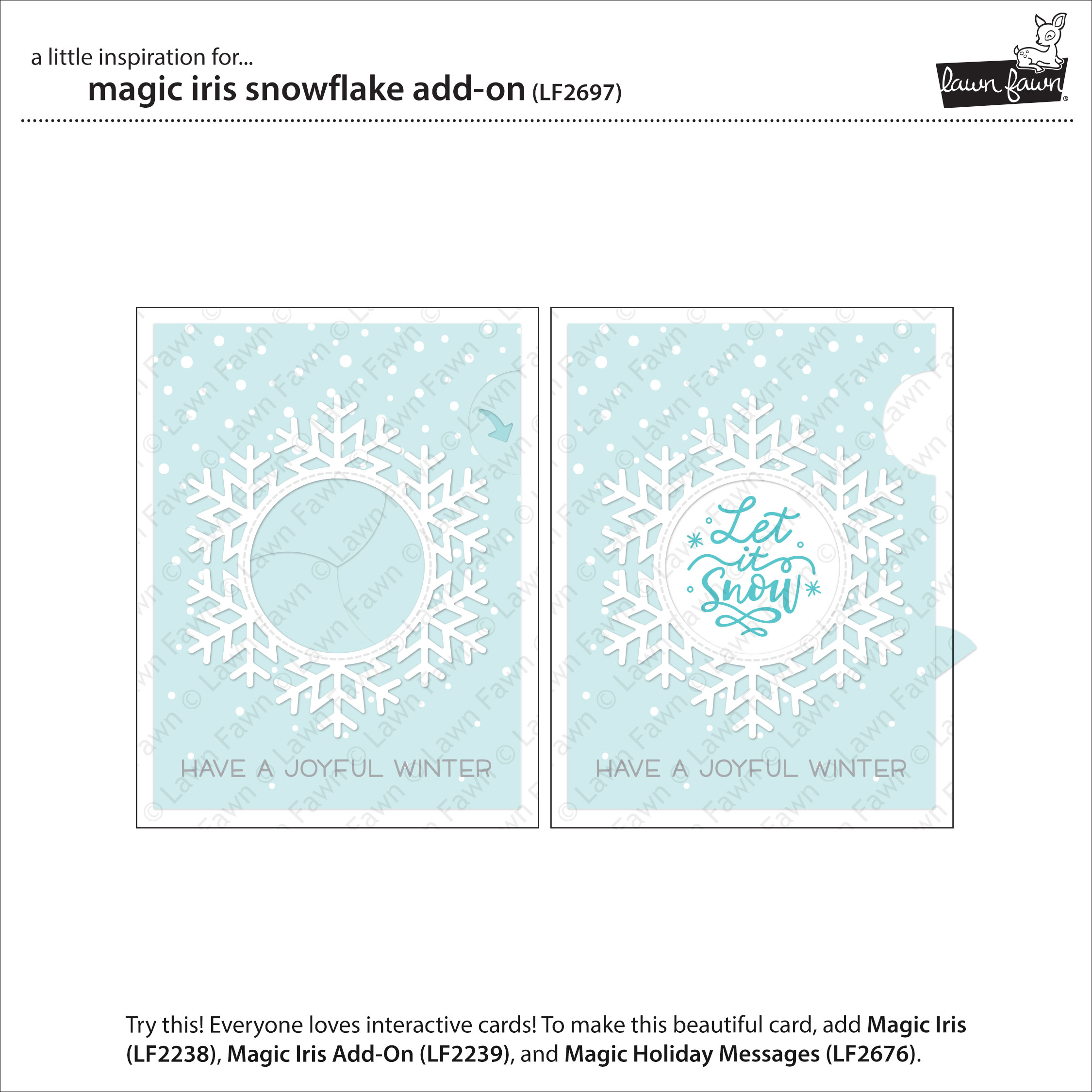 Magic Iris Snowflake - Add-On - Lawn Cuts Magic Iris Snowflake - Add-On - Lawn Cuts