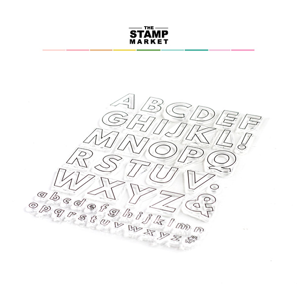 Chunky Outline Alphabet