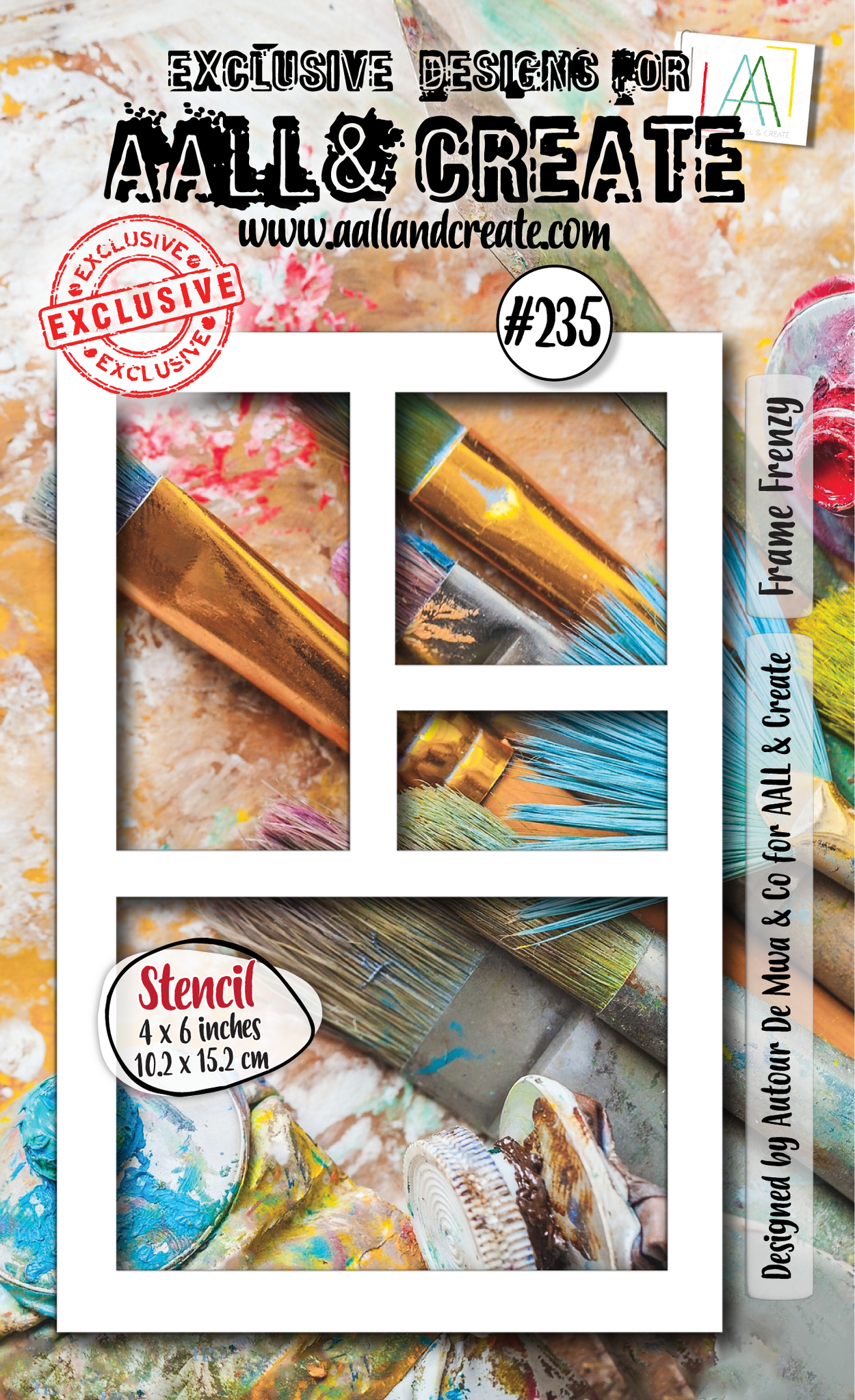 Frame Frenzy - #235 - 6"X6" Stencil Frame Frenzy - #235 - 6"X6" Stencil