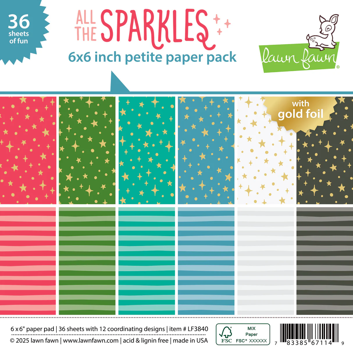 All The Sparkles - Petite Paper Pack 6“x6" All The Sparkles - Petite Paper Pack 6“x6"