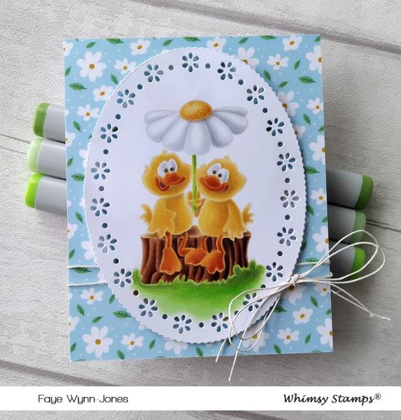 Duck Couple - Rubber Cling Stamp