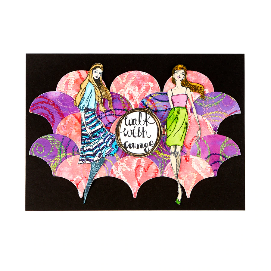 Walk with Courage - Acrylic Stamps - Jane Davenport
