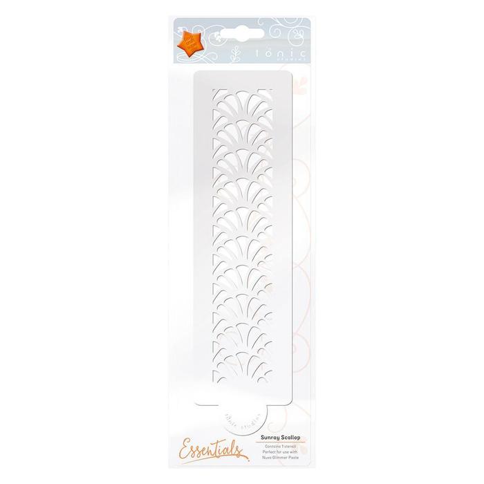 Sun-ray Scallop - Tonic Studios Stencil Sun-ray Scallop - Tonic Studios Stencil