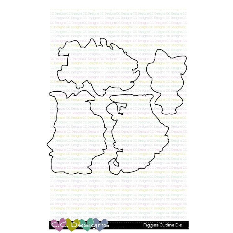 Piggies - Outline Metal Die